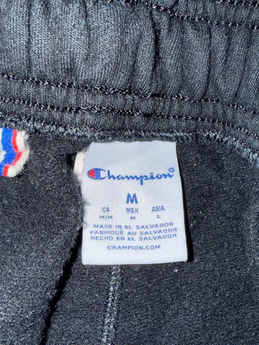 Champion Black Mens Sweatpants with Embroidered Logo - Picture 4 of 4